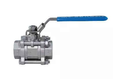 1-1/2" Bonomi 711 LL Ball Valve, Full Port, 3 Piece, Stainless Steel, Socket Weld, with Latch Locking Lever