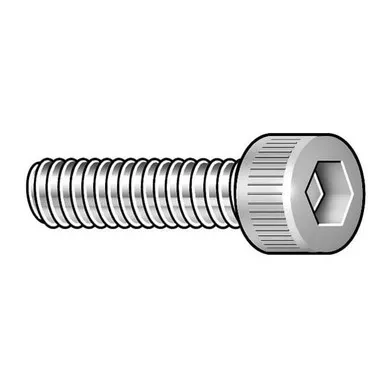#4-40 Socket Head Cap Screw, Socket, Passivated Alloy Steel, 3-8 in Length, 5 PKNAS1352N04-6