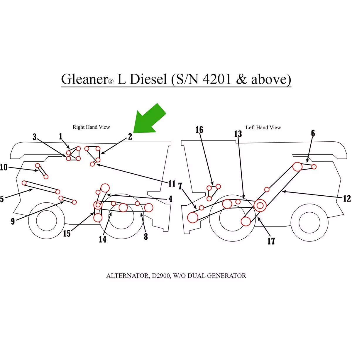 Alternator Belt for Gleaner | 71159298