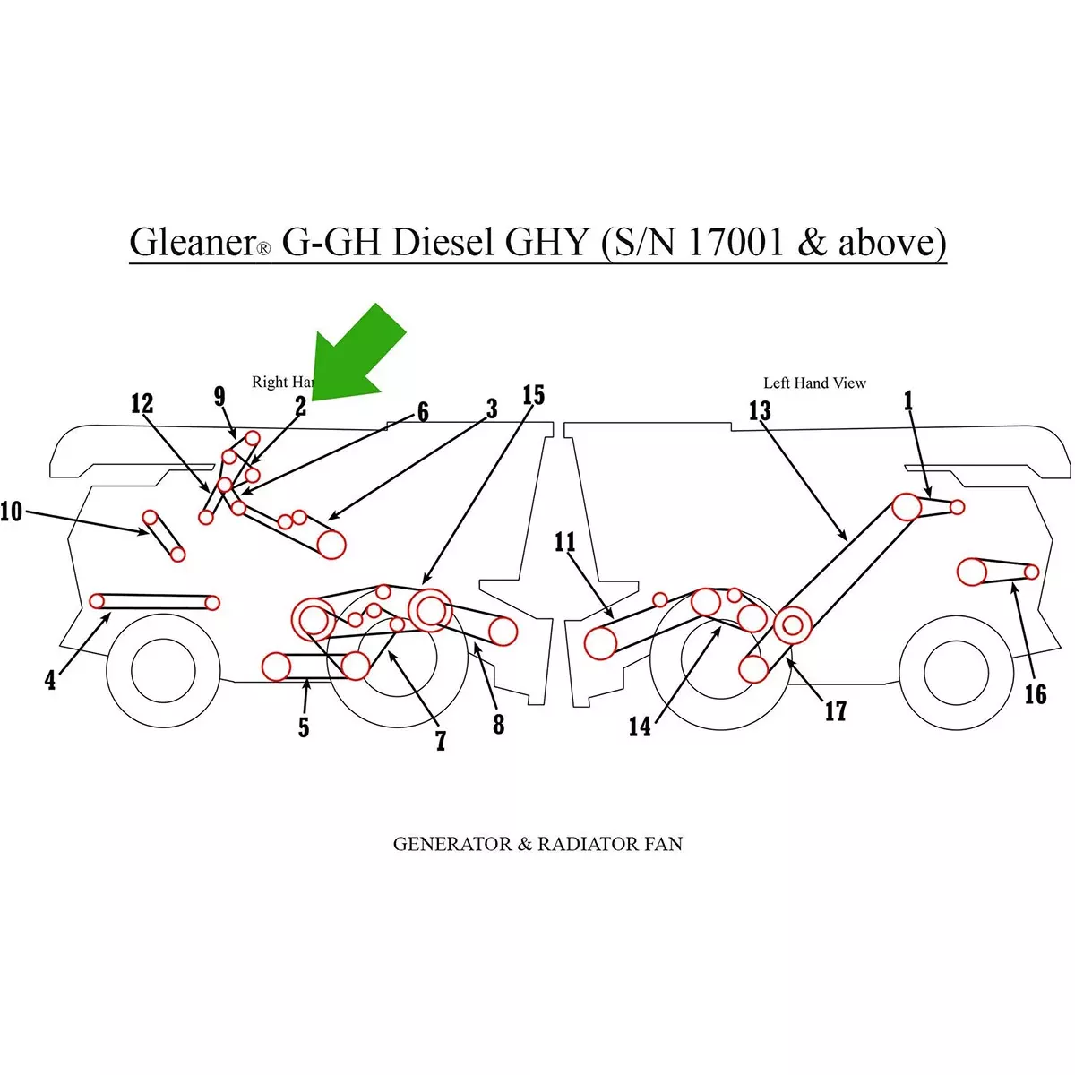 Alternator Belt for Gleaner | 71172696