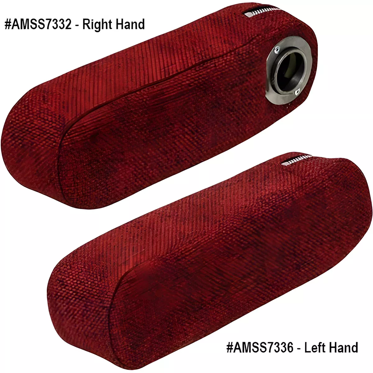 Armrest, Red Fabric, Left Hand for Case & David Brown, Case IH, International and more 1070, 1090, 1170+ | SS7336