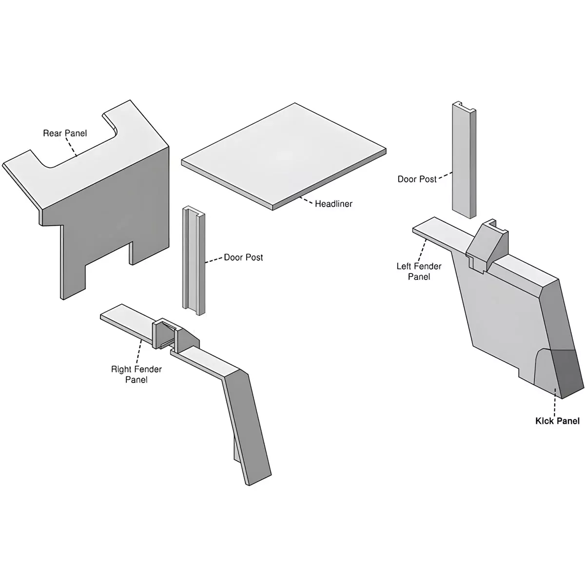 Black Upholstery Kit for Case 2390, 2590 | F64434