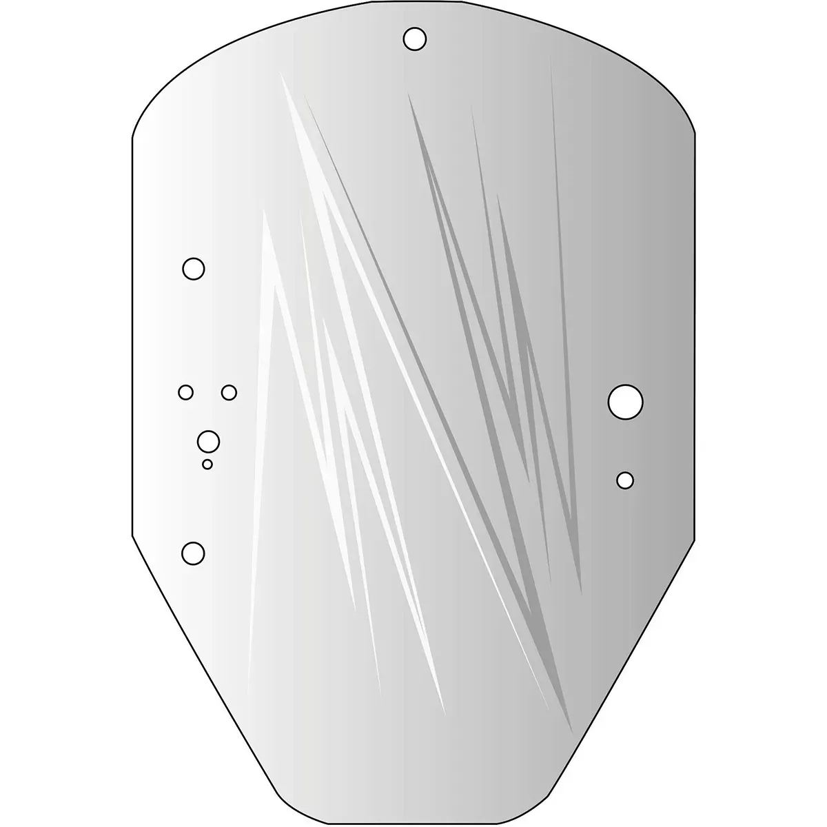Front Door Windshield Glass for John Deere Skid Steer 318E+ | T344818
