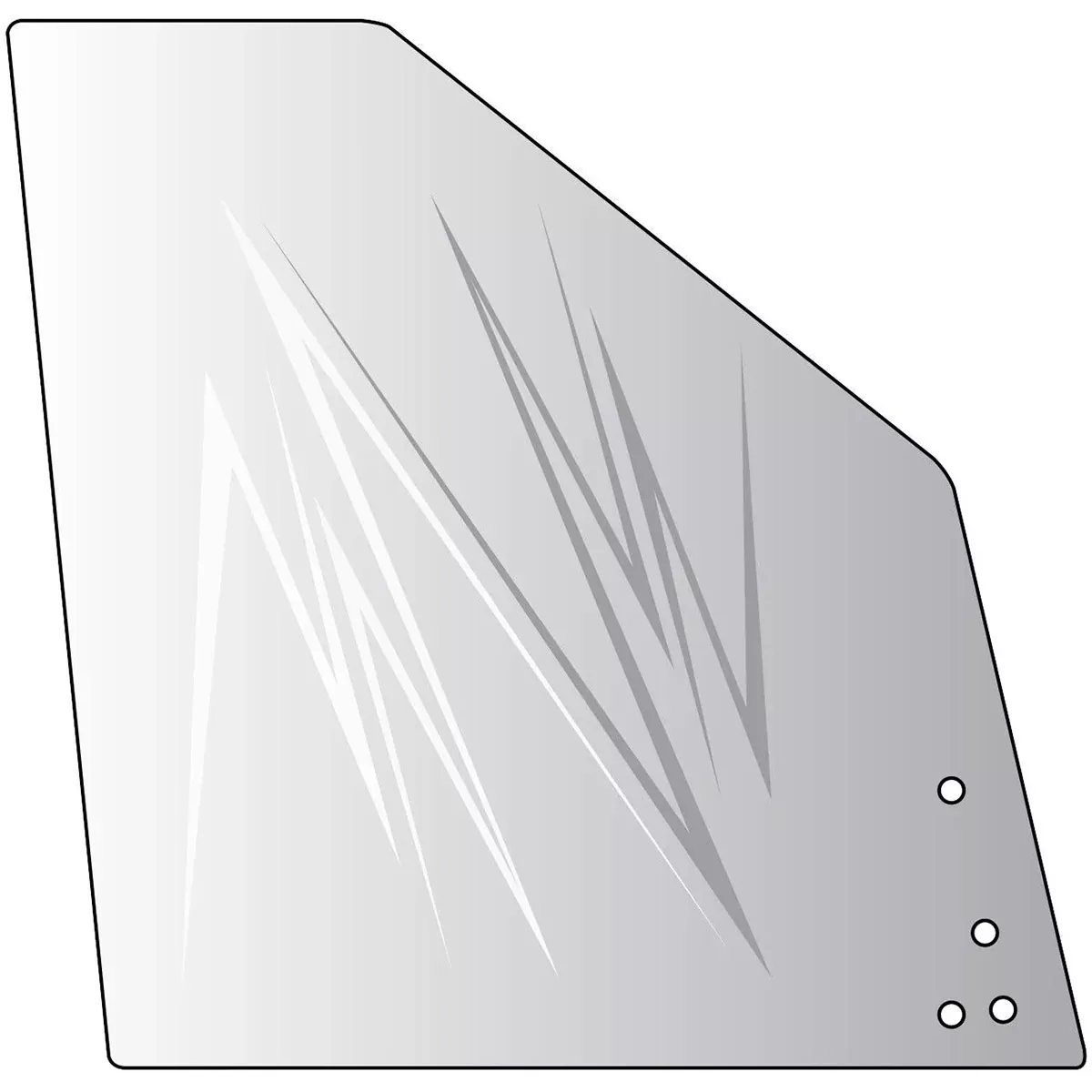Sliding Front Glass, Right or Left Hand for John Deere | AT455634