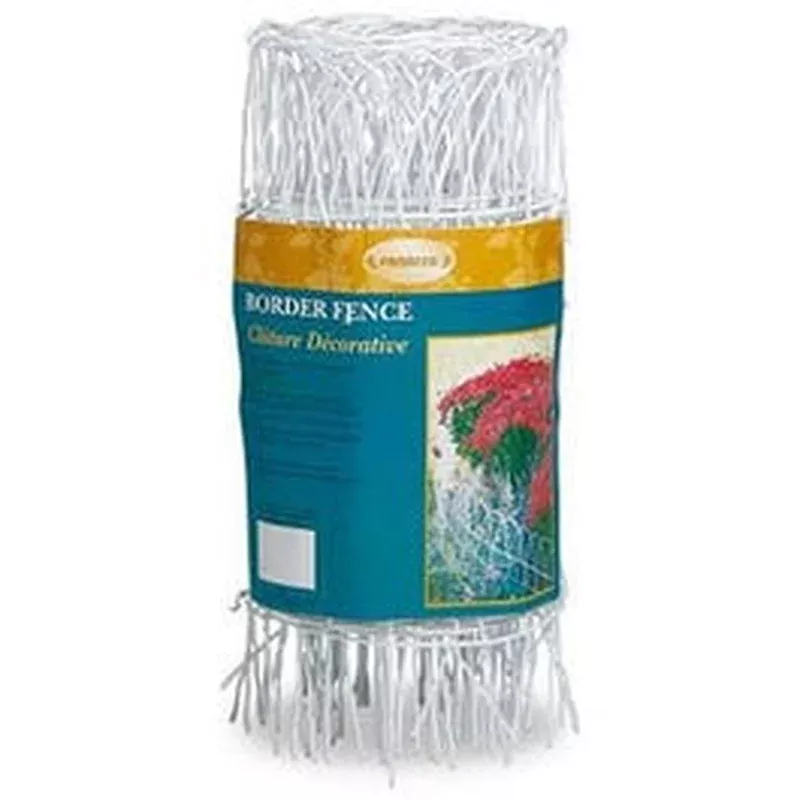 White Round-Top Garden Fence 14-In. x 20-Ft.