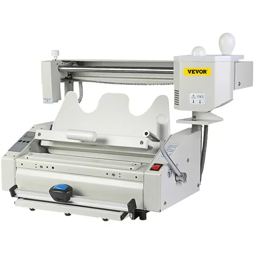 Wireless Glue Book Binding Machine A4 Manual Hot Glue Book Binder 110V with Milling Spine Rougher Binding Machine for Paper Books Albums Notebook