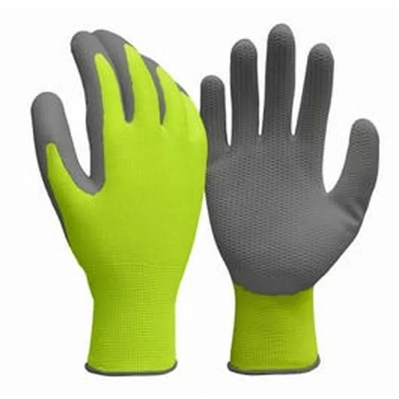 Work Gloves Latex Honeycomb Hi-Viz Yellow Men’s Large