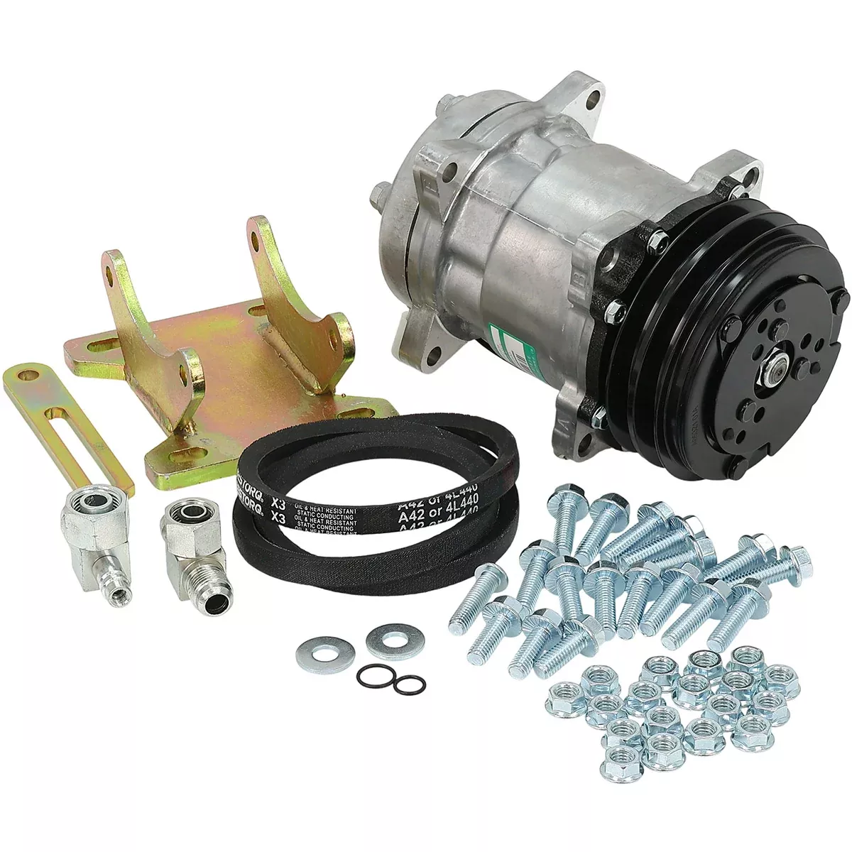 York to Sanden Compressor Conversion Kit for Case 2090, 2094+ | X10166